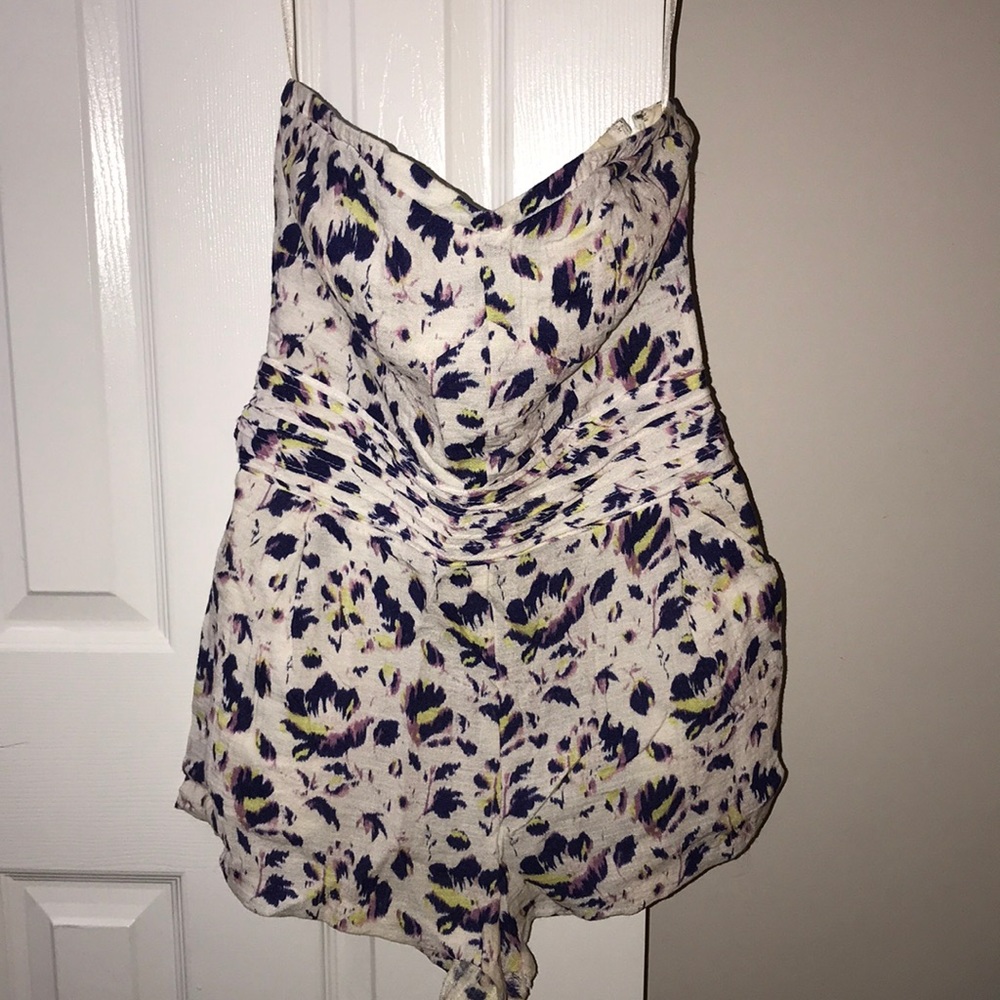 Strapless colorful ROMPER!